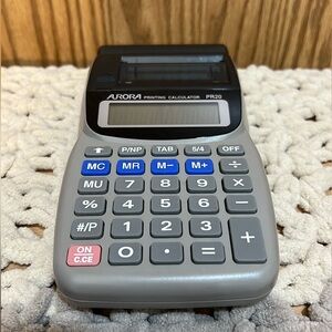 Aurora printing calculator PR20